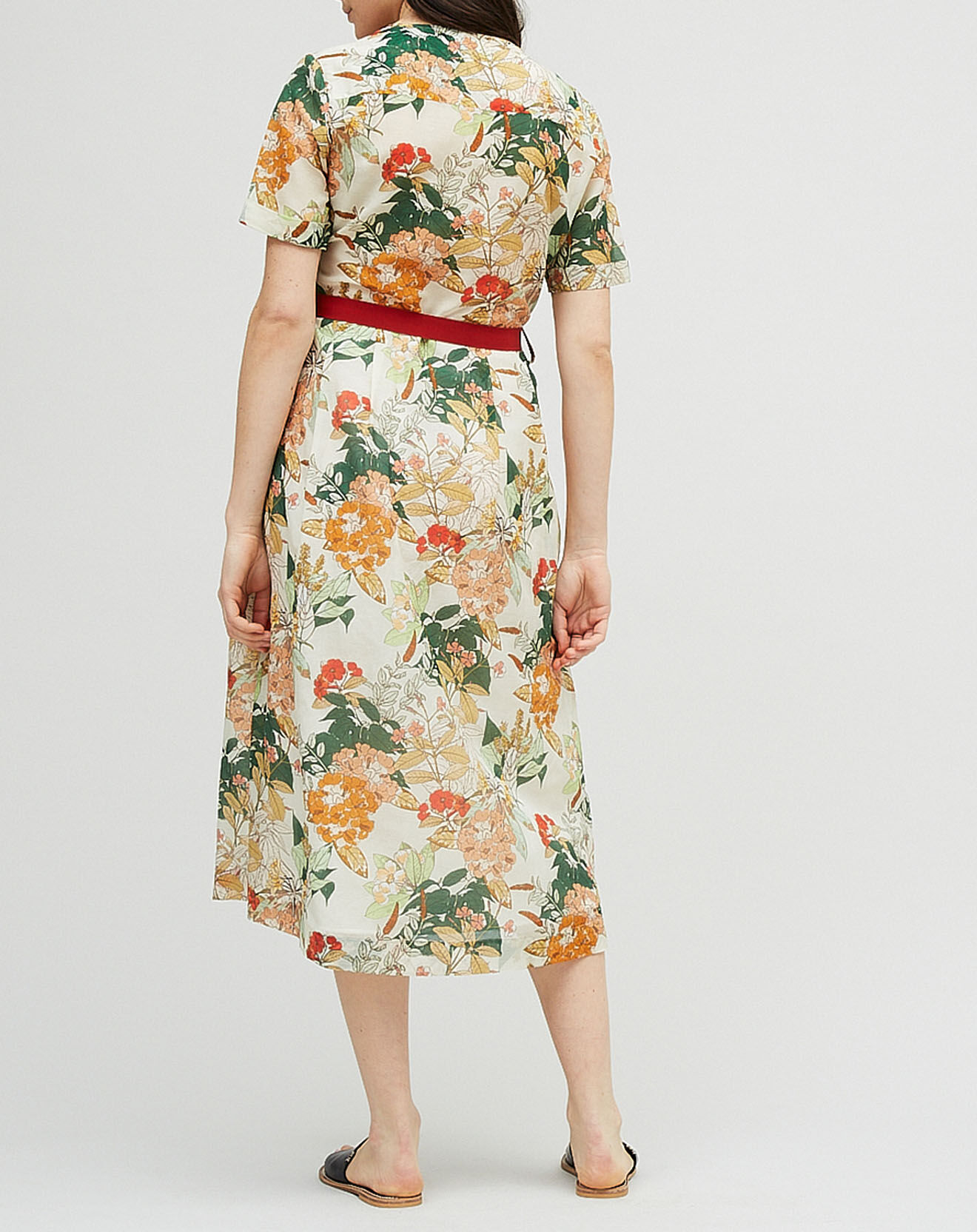 Chloé Stora Robe en Coton & Soie Molunes multicolore