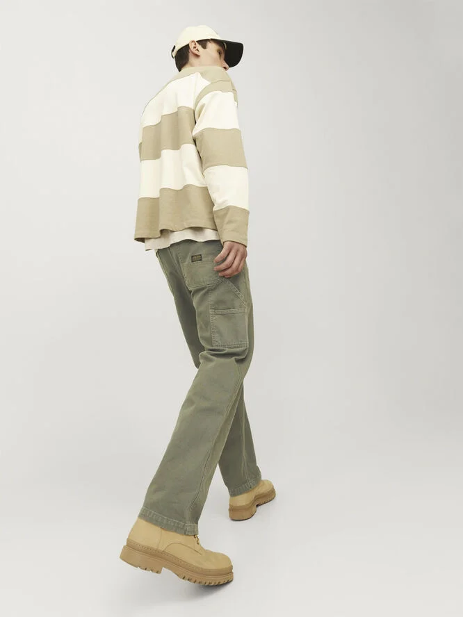 Jack & Jones JPSTEDDIE CARPENTER PANTS NOOS Dusty olive