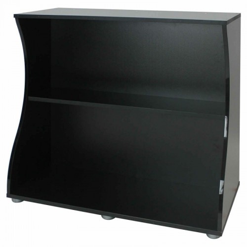 Mesa Fluval Flex S 123L, cor preta.