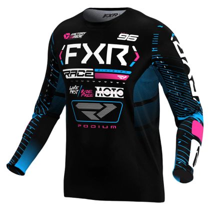Maillot cross FXR PODIUM MX 25 2025 - Noir / Bleu