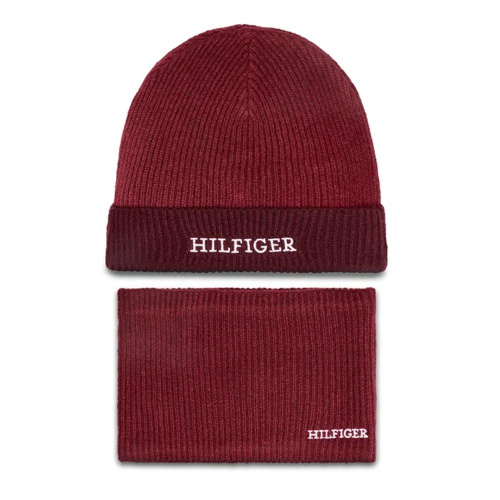 Tommy Hilfiger Ensemble bonnet et écharpe tube Rouge Enfant Tommy Hilfiger Giftpack