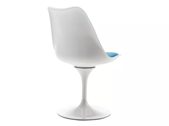 Chaise en polypropylène, tissu et métal - Bleu et blanc - XAFY