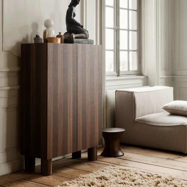 Ferm Living - Post Aufbewahrungsschrank, geräucherte Eiche