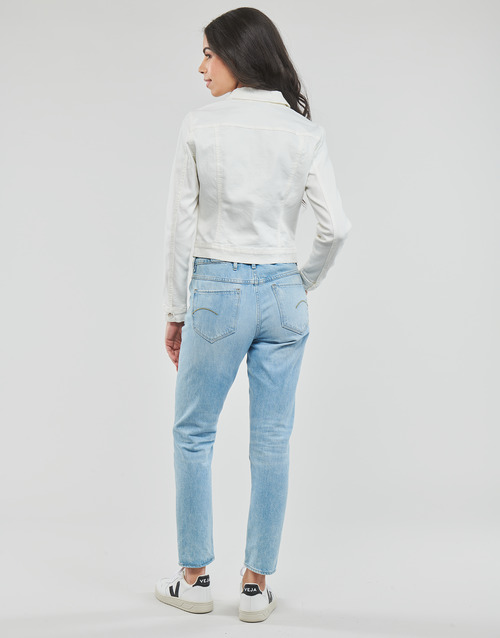Vero Moda - VMLUNA LS SLIM DNM JACKET MIX GA NOOS - Blanc