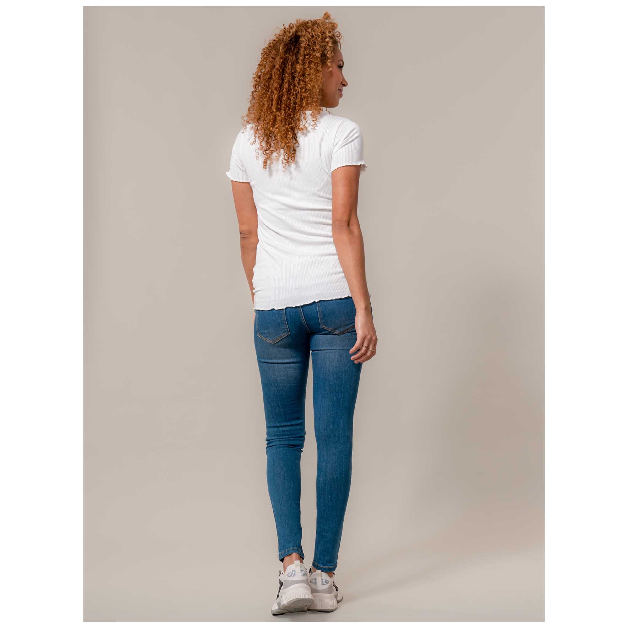 Prénatal zwangerschapsshirt korte mouwen effen beige