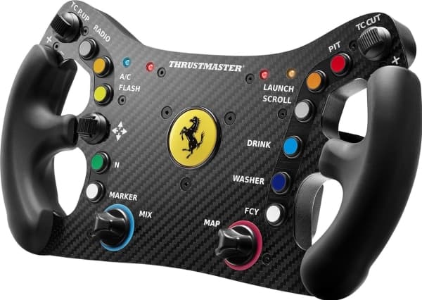 Thrustmaster Ferrari 488 GT3, Ratt, PC, D-pute, Menyknapp, Modusknapp, Startknapp, Analog/digital, Koblet med ledninger (ikke trådløs), Sort