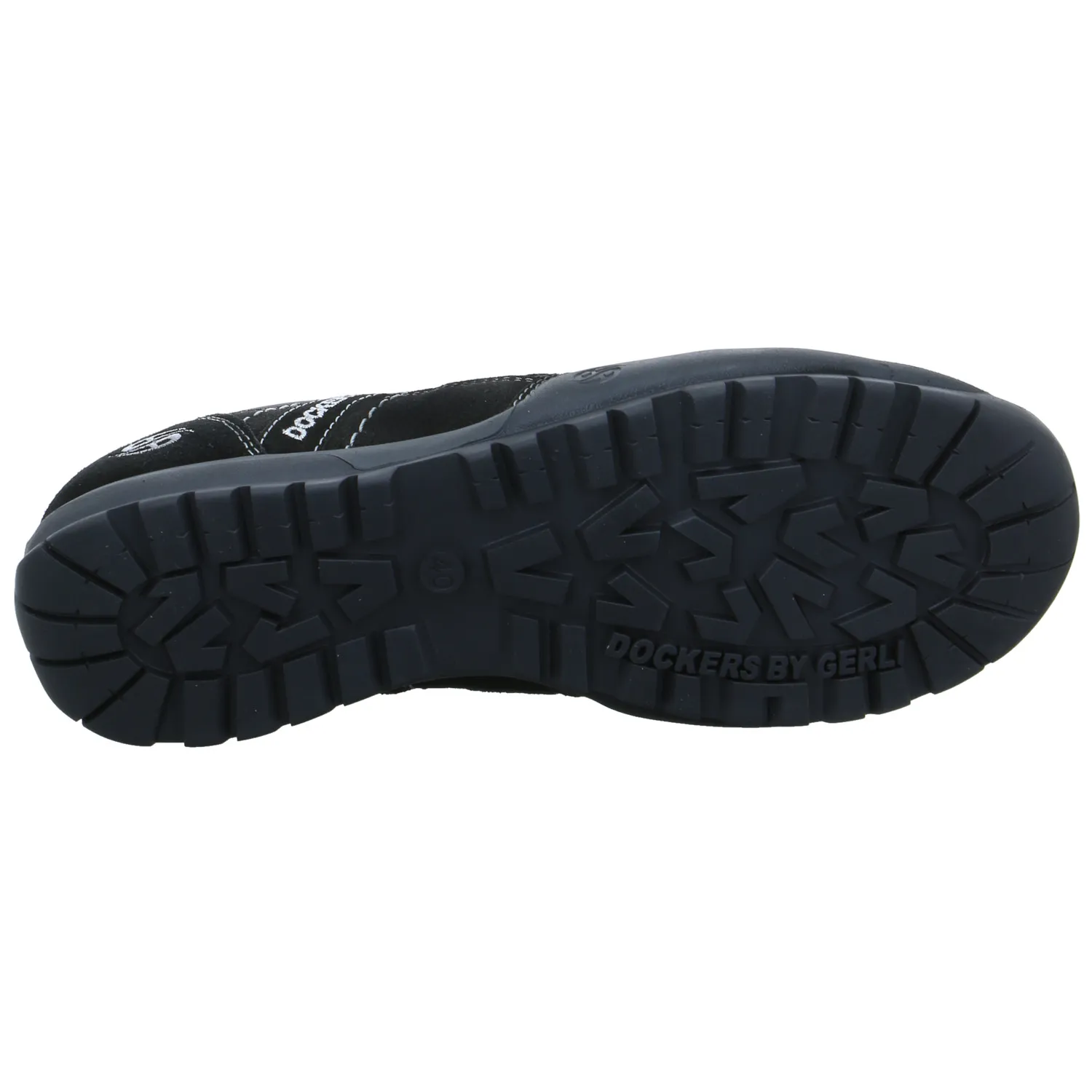 DOCKERS Halbschuh Schwarz Leder