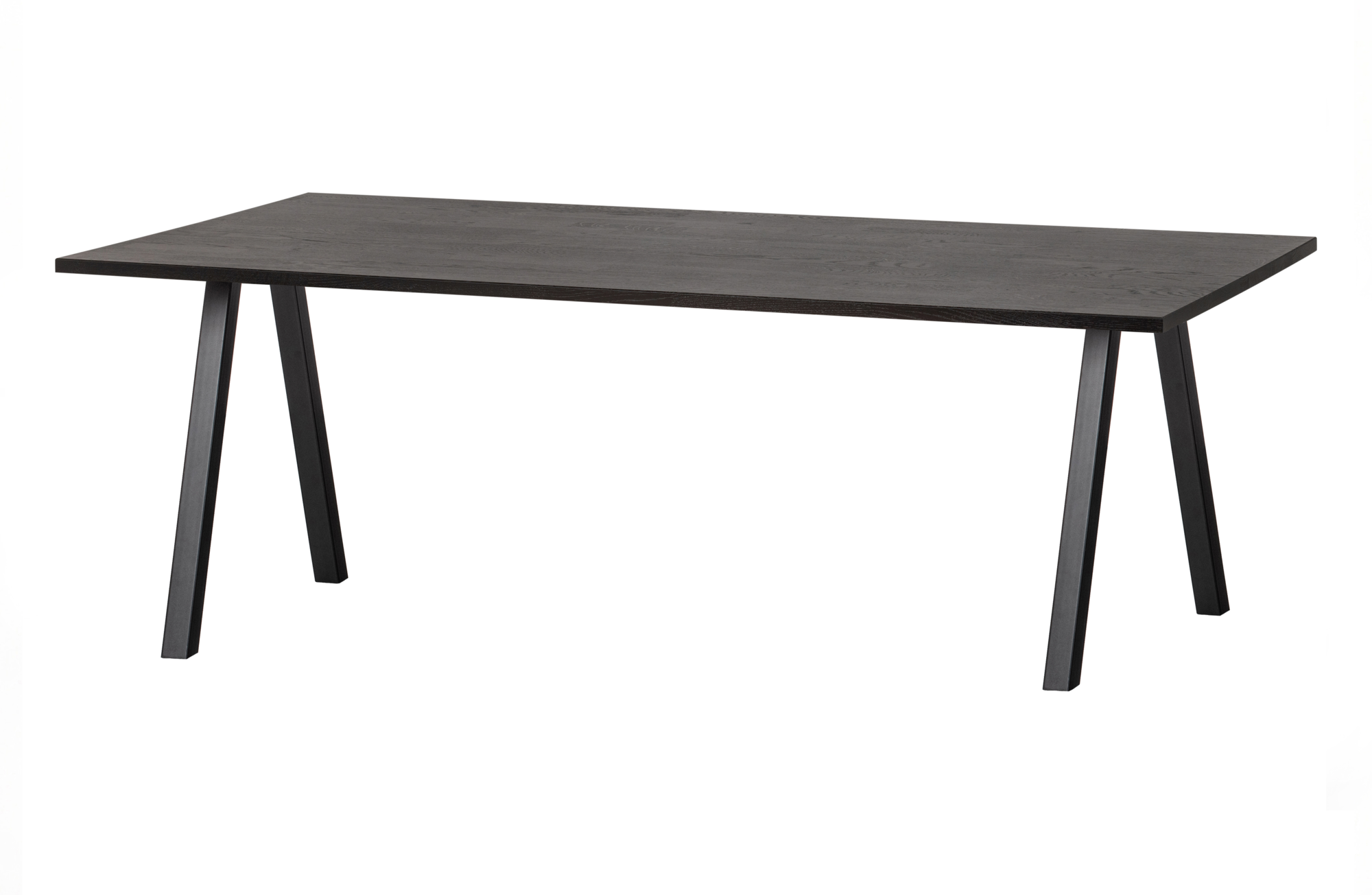 WOOOD tafel Tablo eiken blacknight & 2-stand Poot Tablo Tafel Eiken Blacknight 160x90 & 2-stand Poot