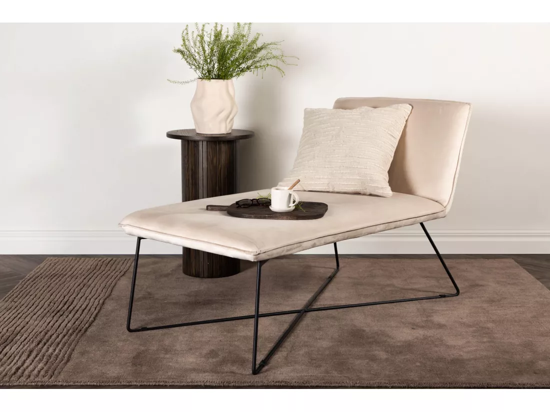 Chaise Longue en Velours 