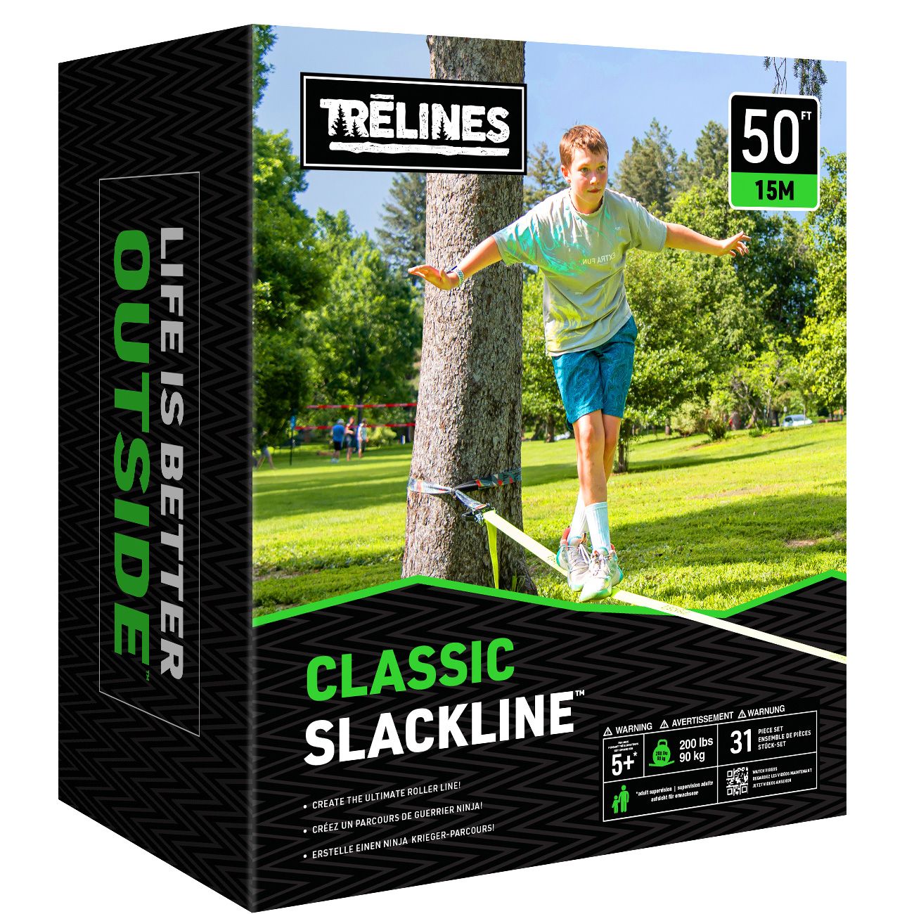 Trelines Klassische Slackline 15m