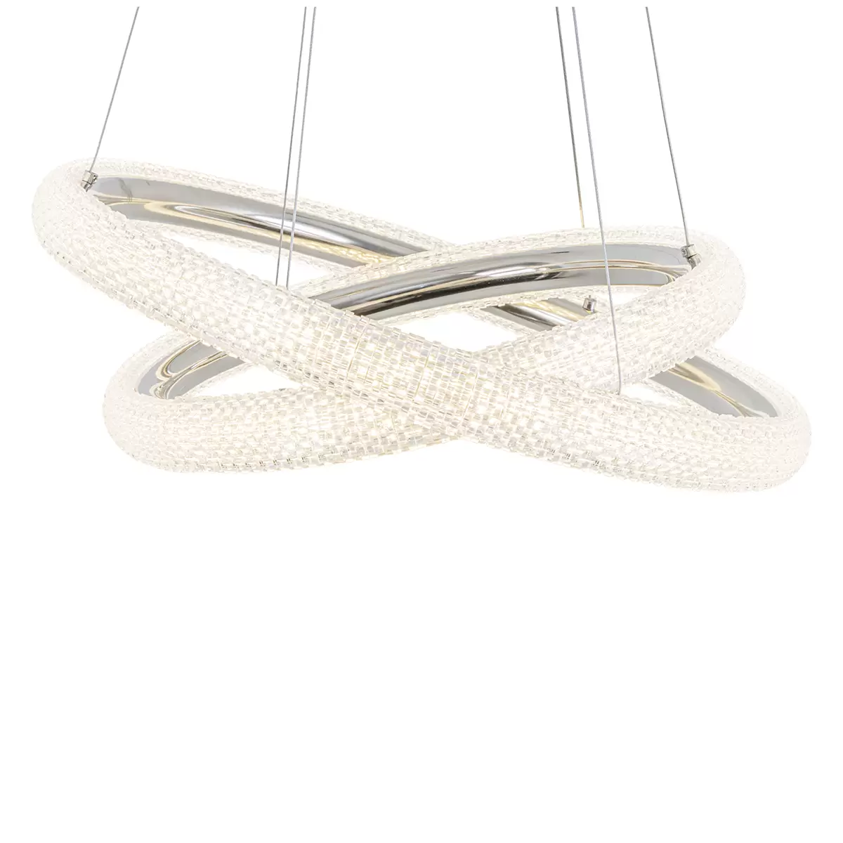 LED-Pendelleuchte Maddie Chrom