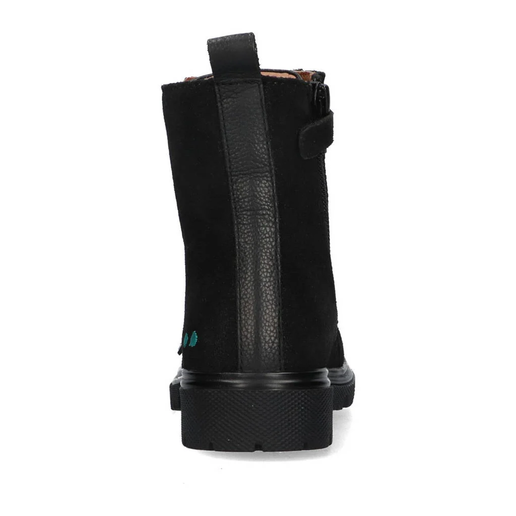 BunniesJR Saar Sterksuède veterboots zwart
