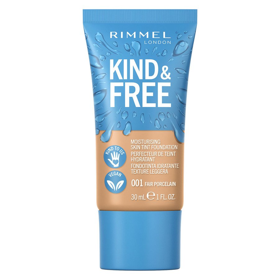 Rimmel London Kind & Free Skin Moisturising Tint Foundation 001 Fair Porcelain 30ml