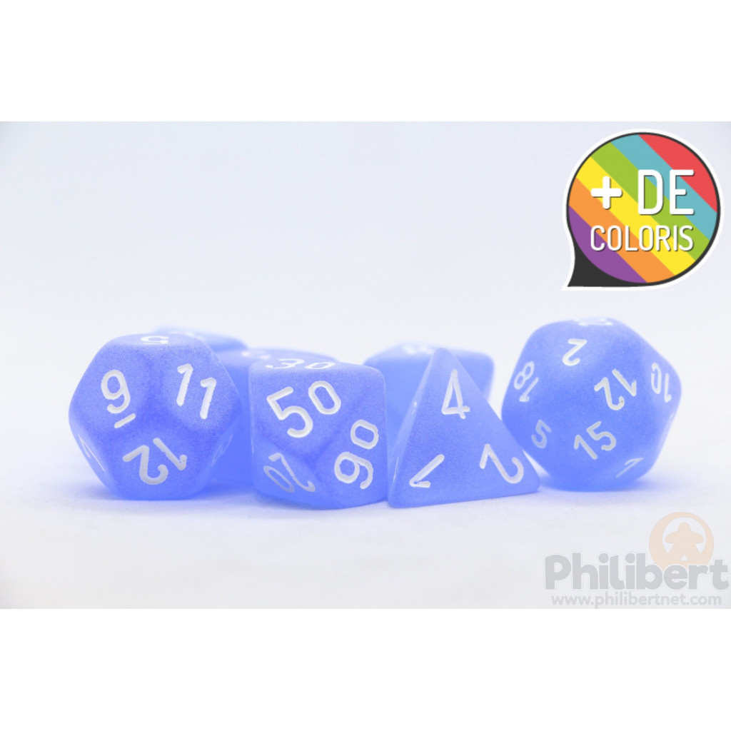 Set de 7 Dés JDR Chessex : Frosted