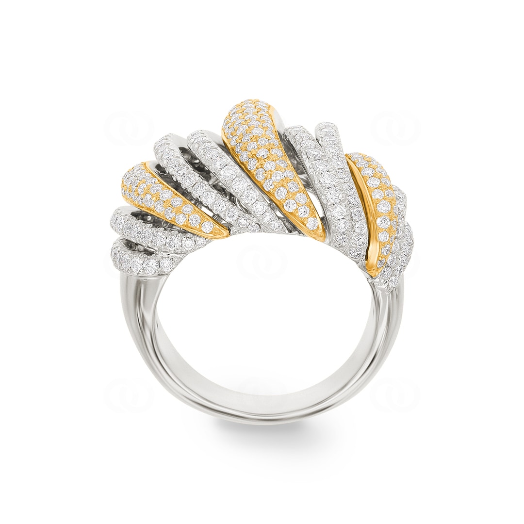 1.74 Karat Diamantring 750/18 K Weissgold