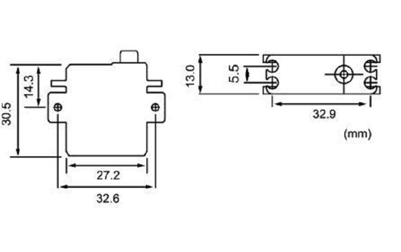 Mini Servo BLS-CM600 Brushless 1:12 S.BUS, 0.09 s, 6.7 kg<br>Brushless Digital HV Servo für 1:12 Pancars