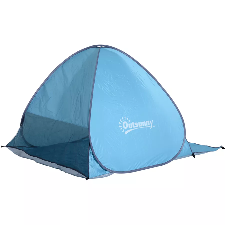 Outsunny Pop-Up Zelt für 2 Personen blau