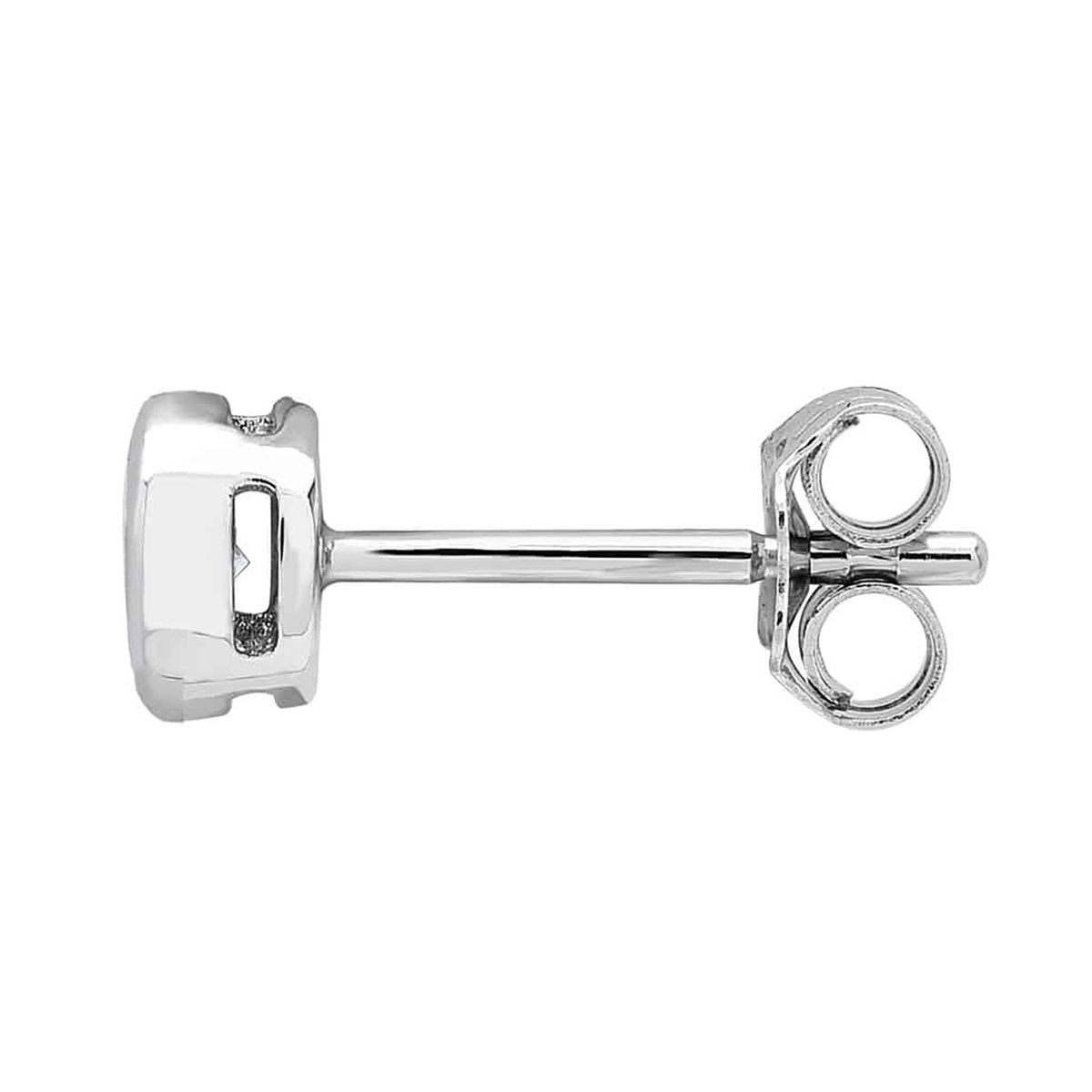 Boucles d'oreilles puces diamant or blanc 18 carats0.20 ct