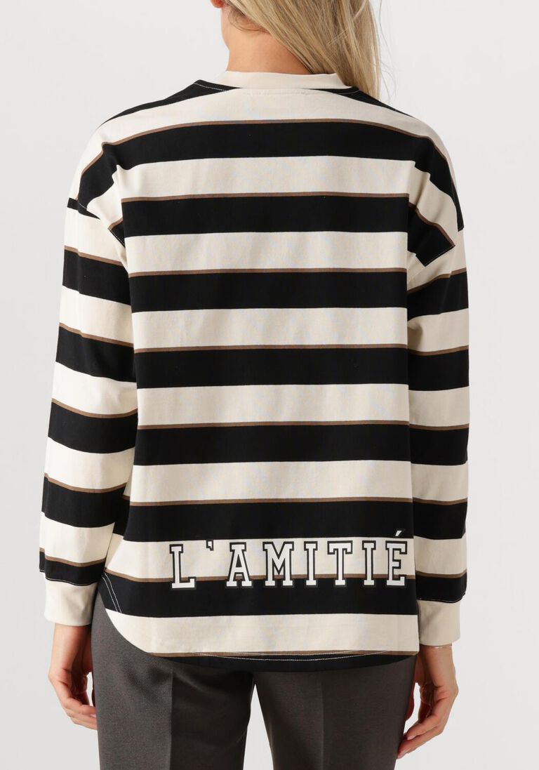 multi haute l'amitié top veronica stripe tee sweat