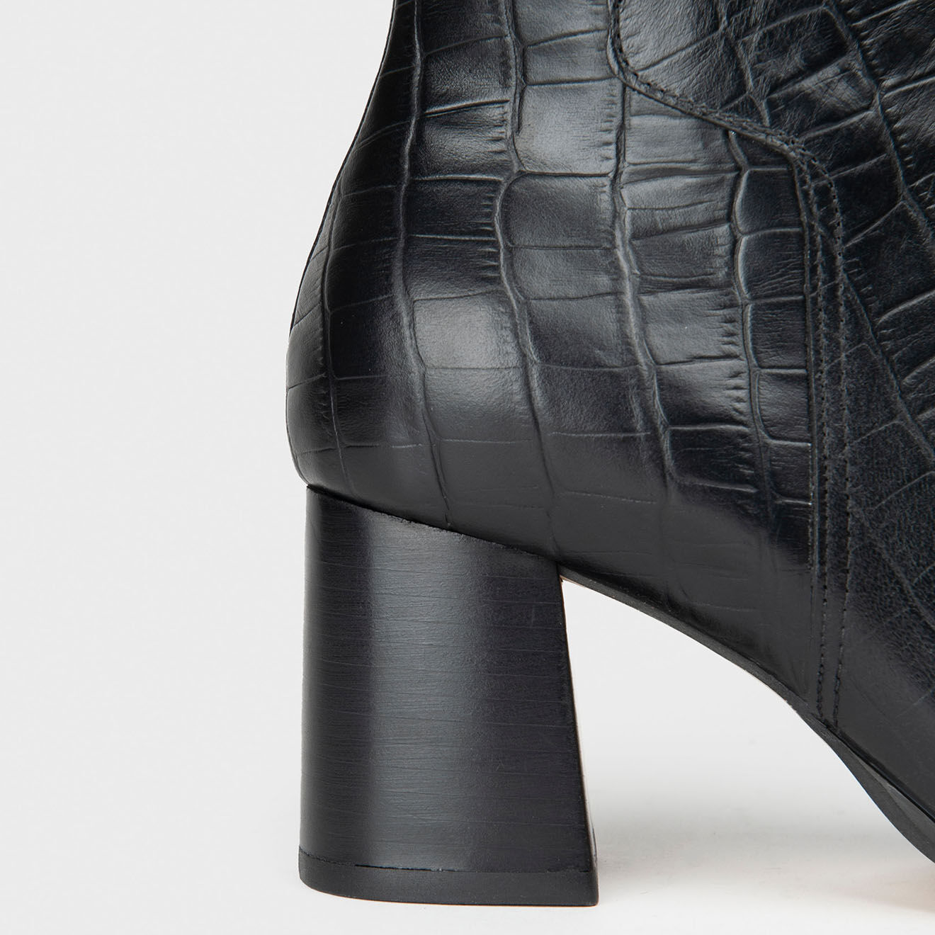 Anaki Bottes en Cuir Pisco noires - Talon 6.5 cm
