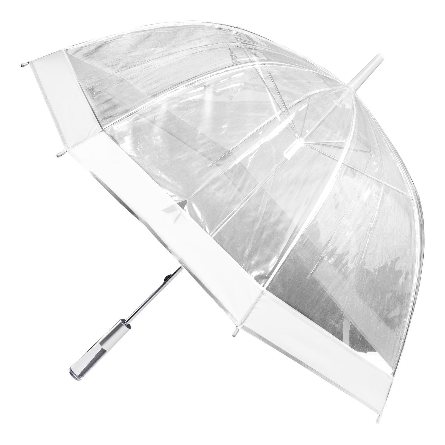 PARAPLUIE LONG DOME TRANSPARENT 80CM
