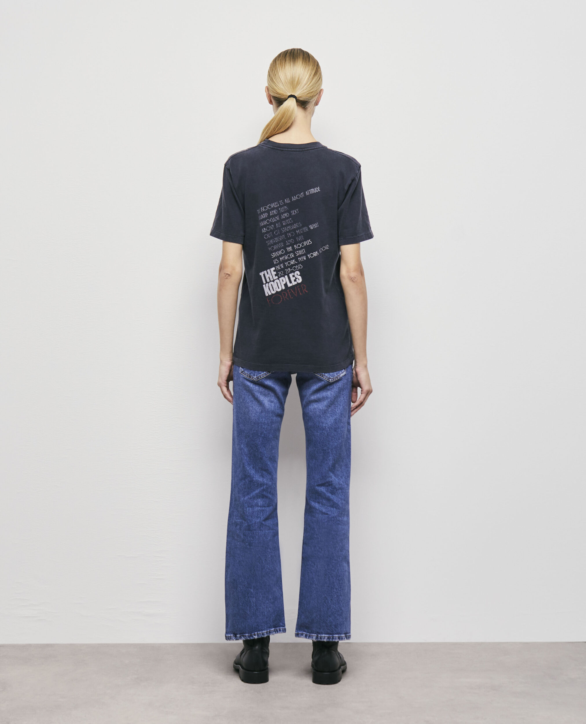 T-shirt sérigraphié léopard