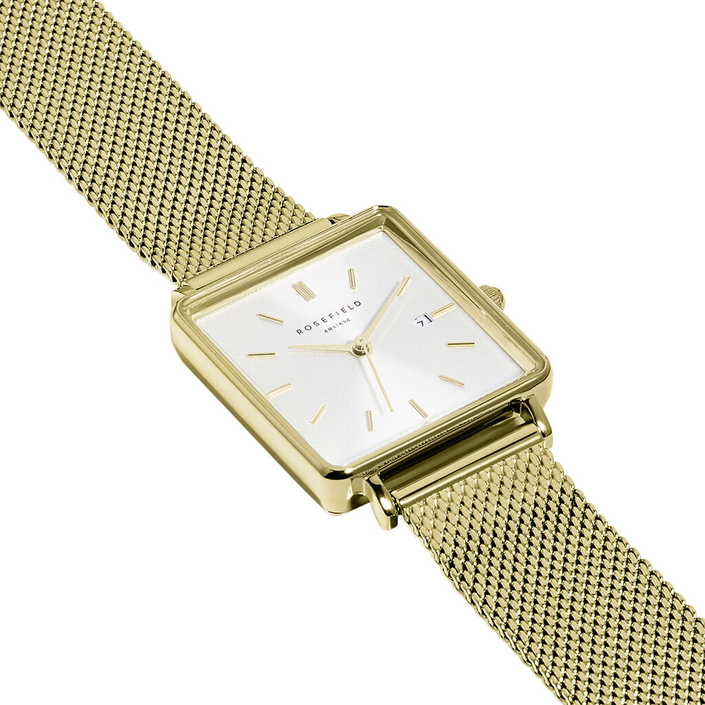 Montre Rosefield The Boxy Blanc
