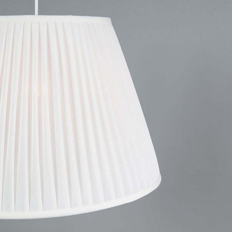Retro hanglamp crème 45 cm - Plisse