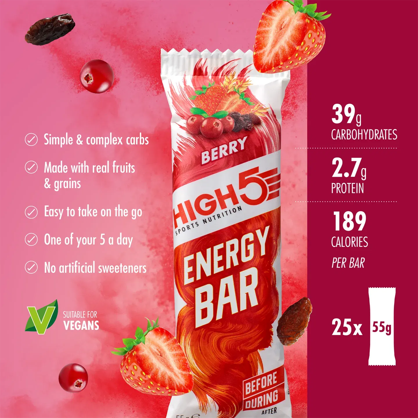 High5 HIGH5 EnergyBar Bær