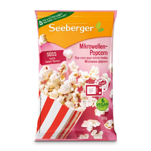 Seeberger Mikrowellen Popcorn süss