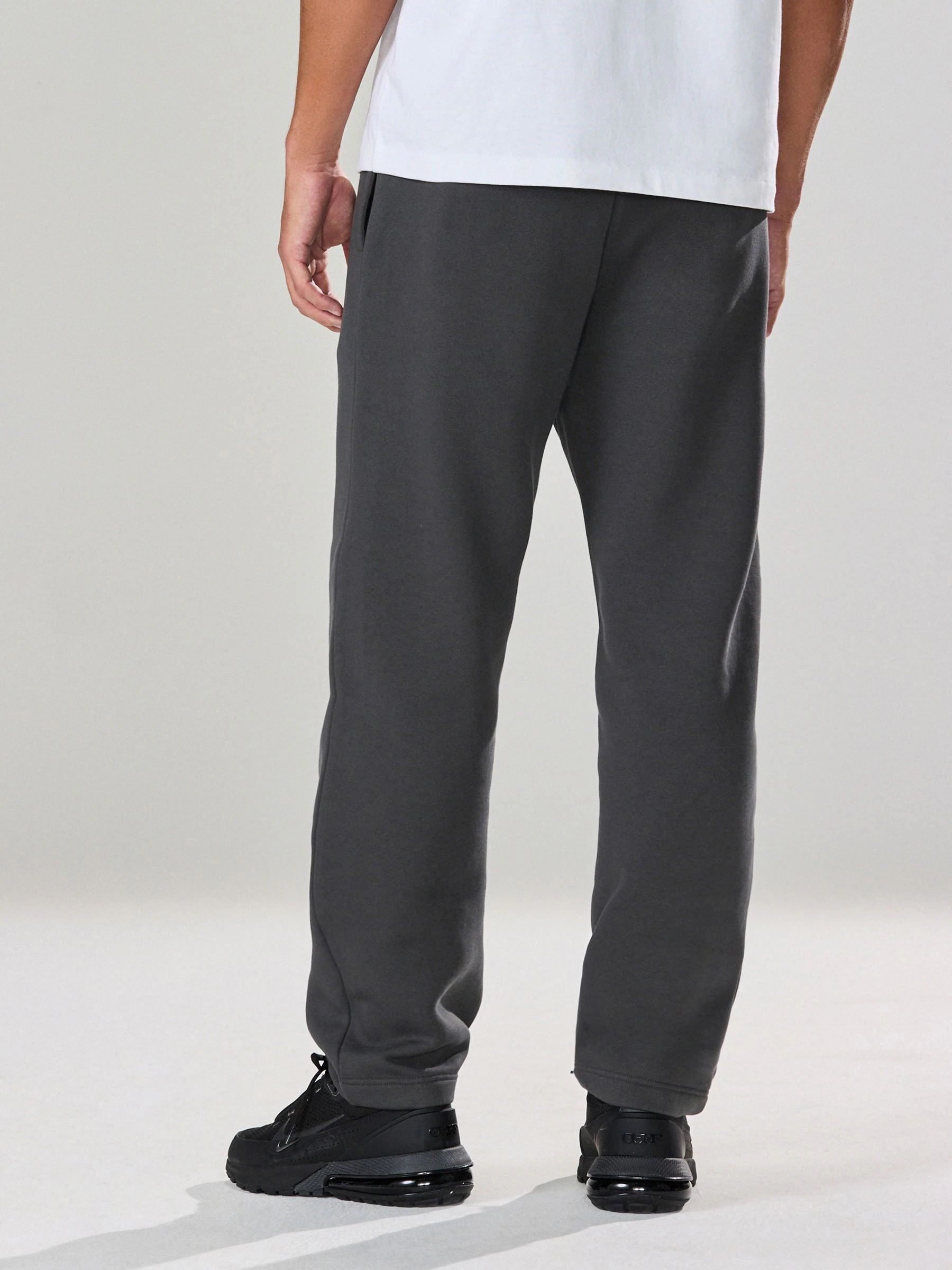 Leisteen grijs - Straight fit - Katoenrijke Jersey Joggingbroeken
