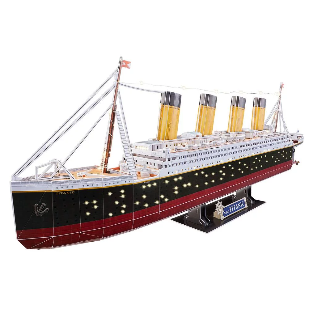 PUZZLE 3D - RMS TITANIC LED  266 PIECES