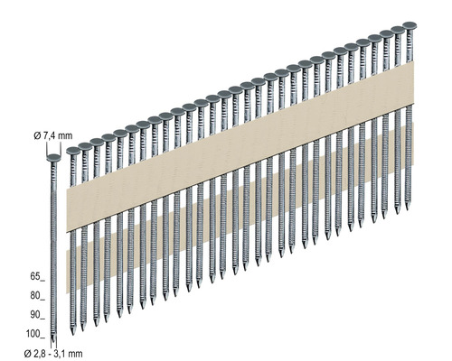 Ronde kopspijkers Prebena RKP31/80BK 2000 st.