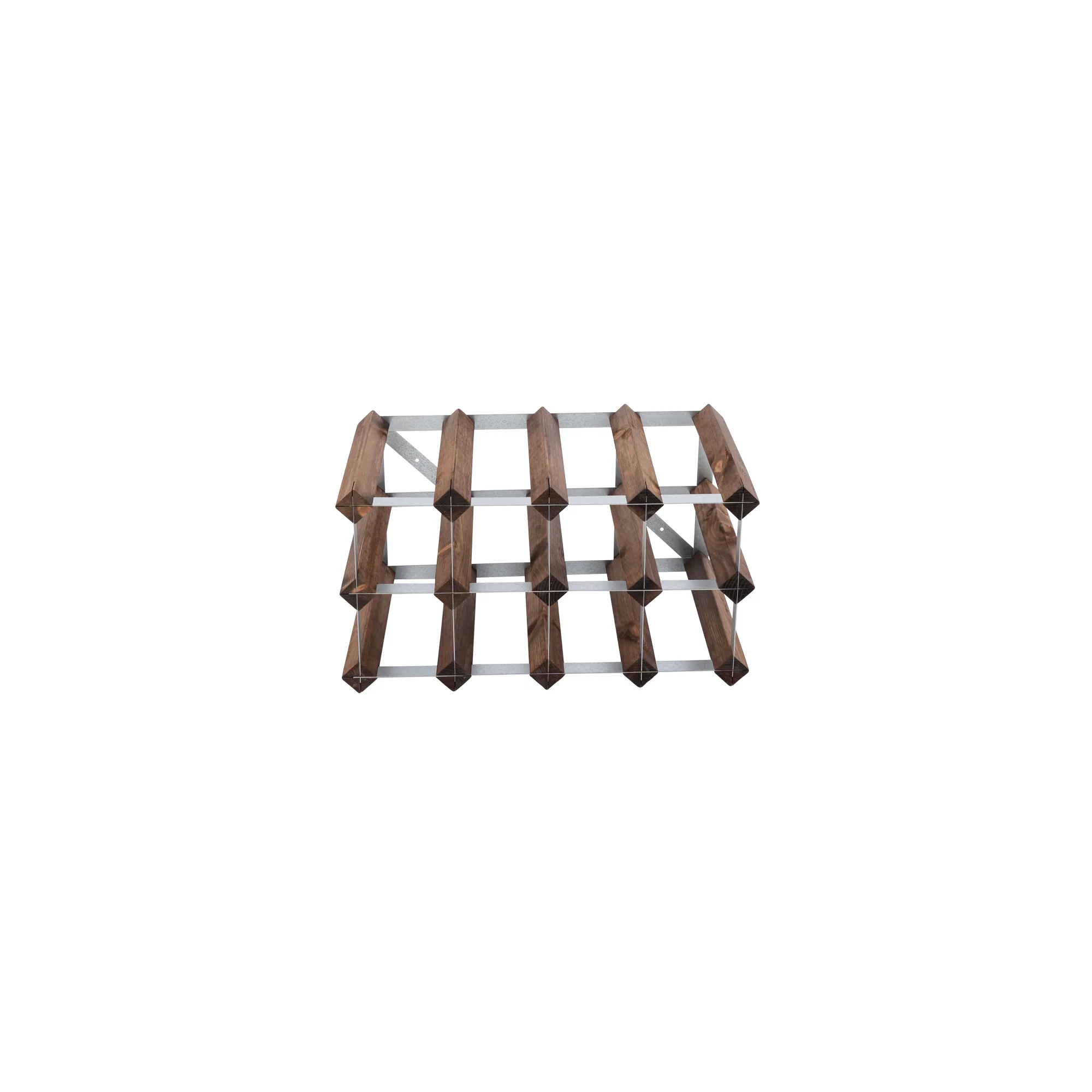 Traditional Wine Rack  Vinreol, 12 flasker - mørk eg