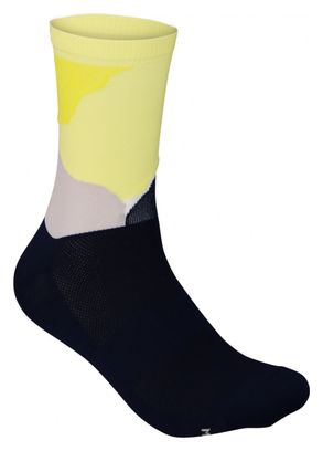 Chaussettes Poc Essential Print Noir/Jaune