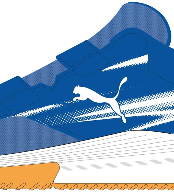 PUMA Varion II V JR 108106 PUMA-TEAM-ROYAL-PUMA-WHITE-GUM