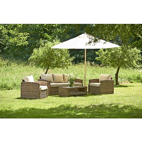 Vila Gotland loungesæt 3-personers sofa - naturfarvet