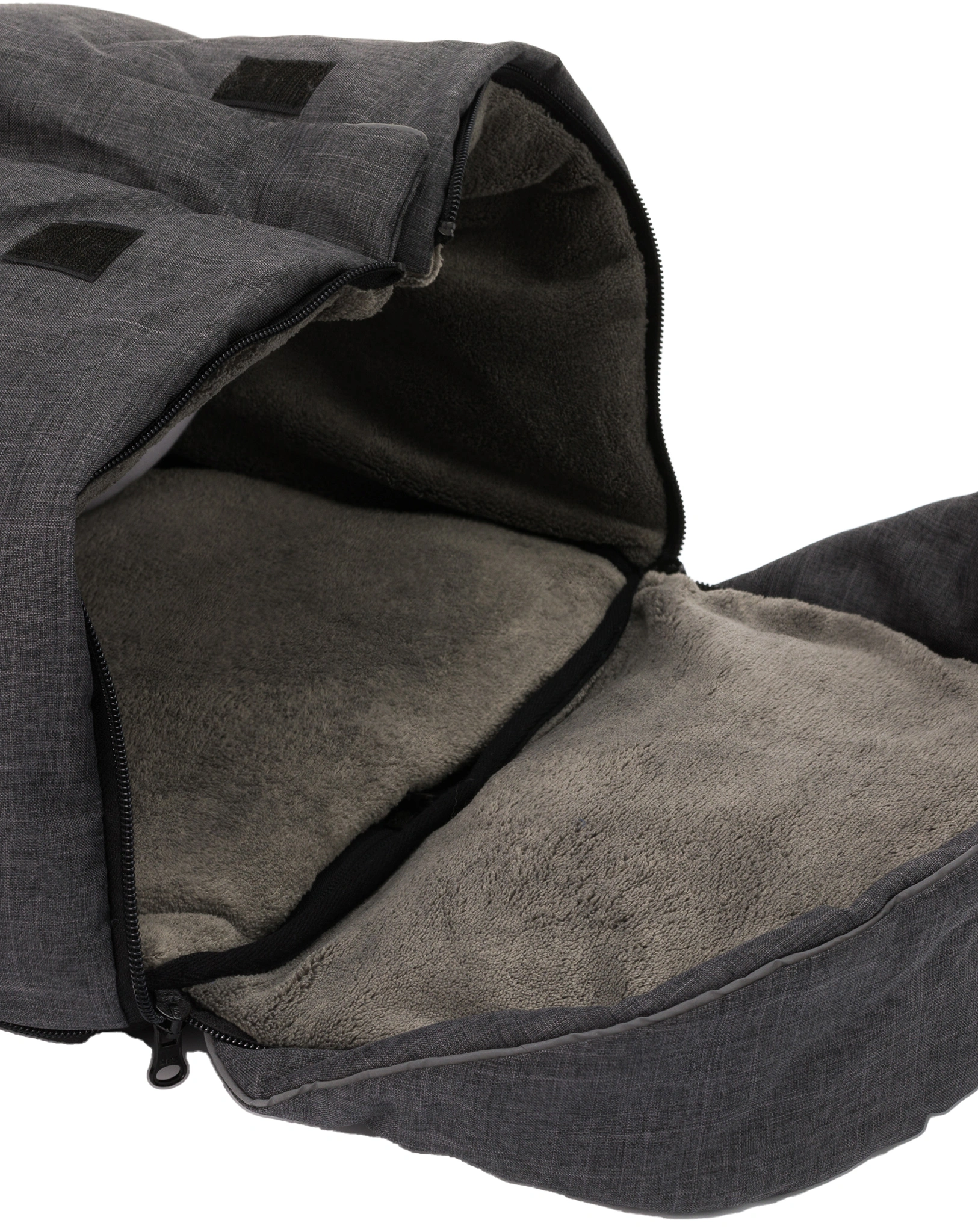 Daunen-Fußsack KIBO in dunkelgrau melange