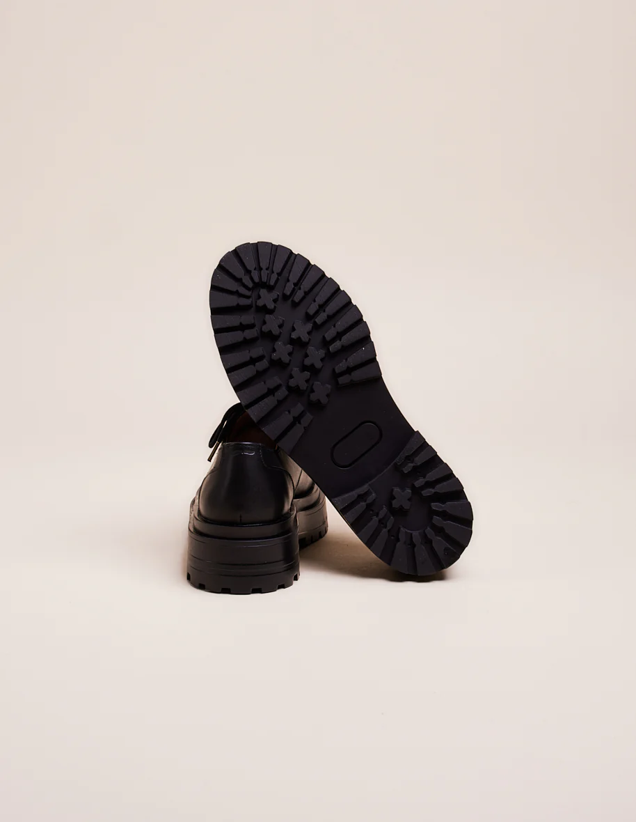 Derbies Madeline - Cuir noir