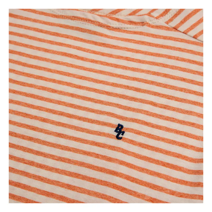 Bobo Choses T-Shirt Coton Bio Rayé | Orange