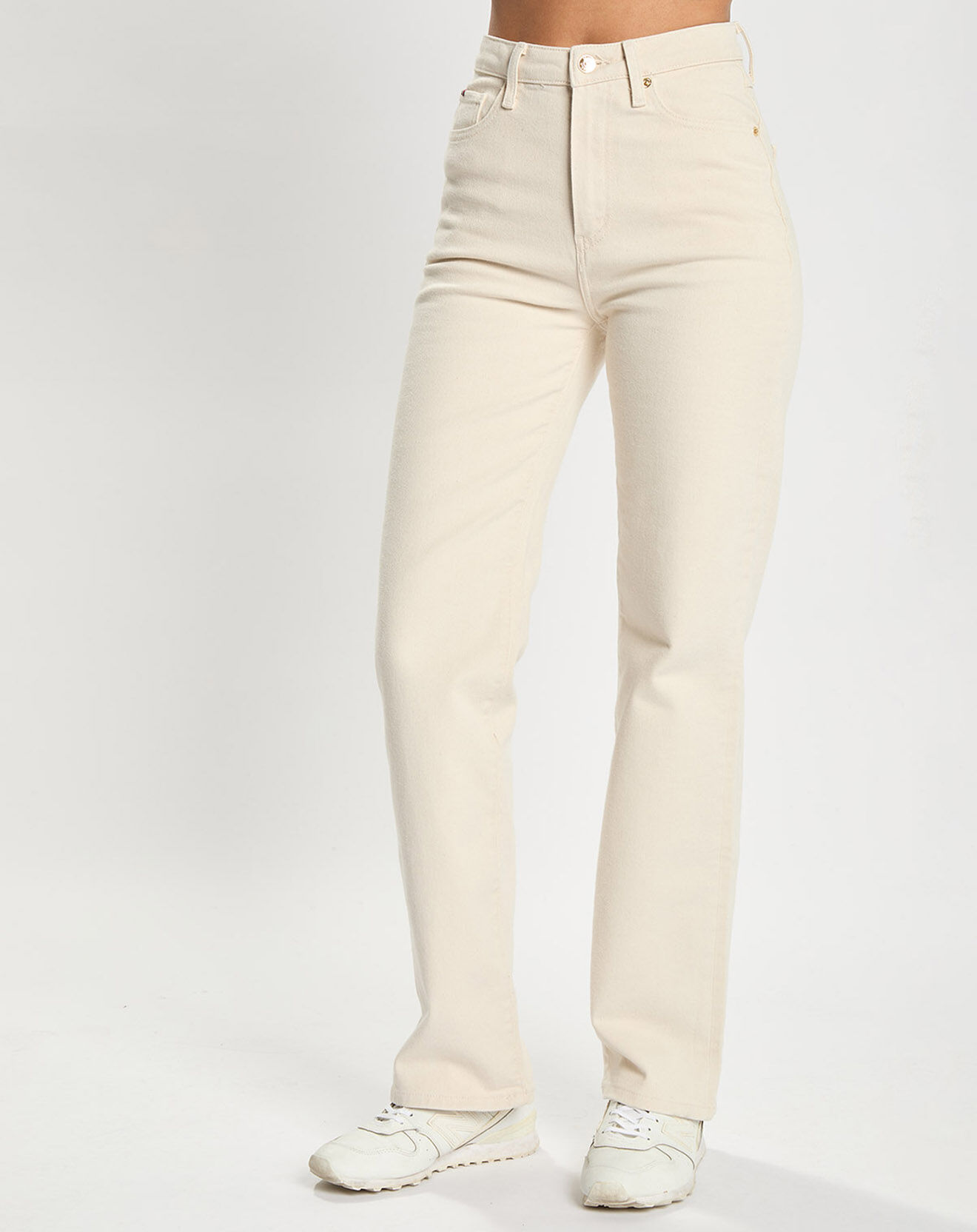 Tommy Hilfiger Jean droit relaxed écru
