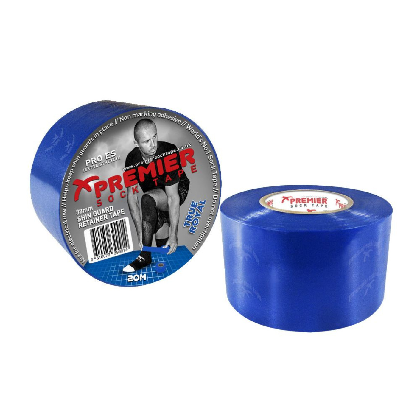 Premier Sokkentape 38mm Royal Blauw