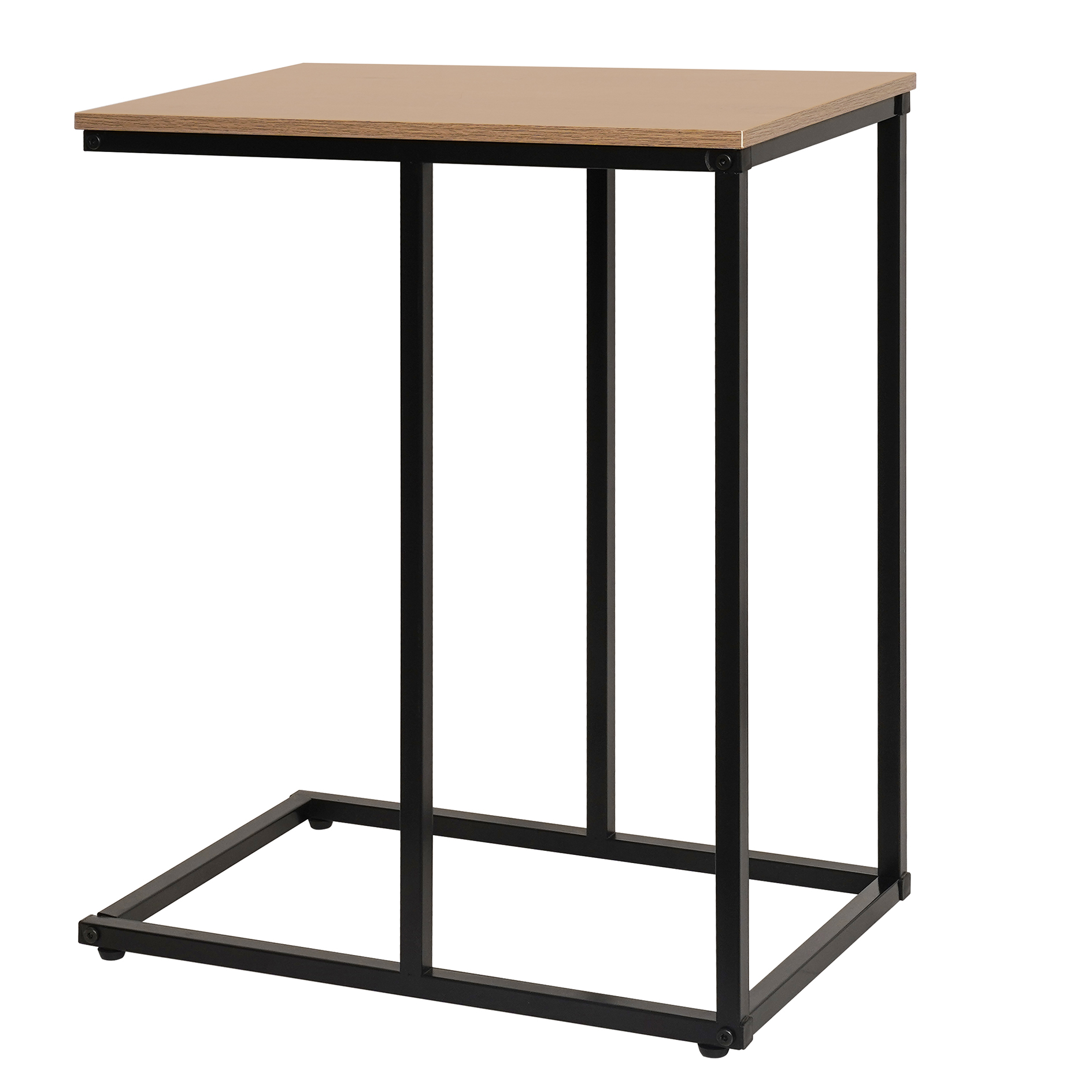 Beistell- und Laptoptisch - Artisan Eiche - schwarz - 59 cm