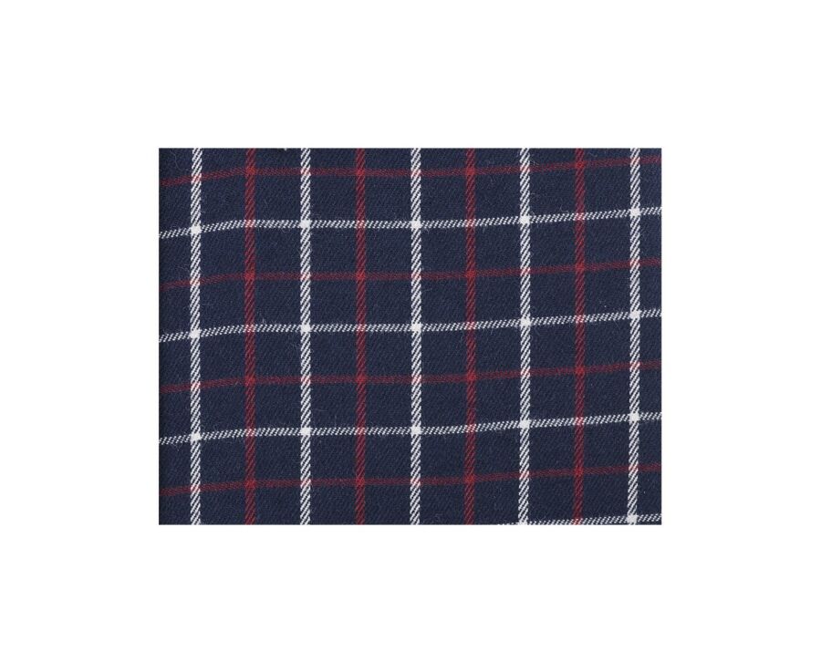 Chemise flanelle carreaux blancs et rouges - LINDSAY