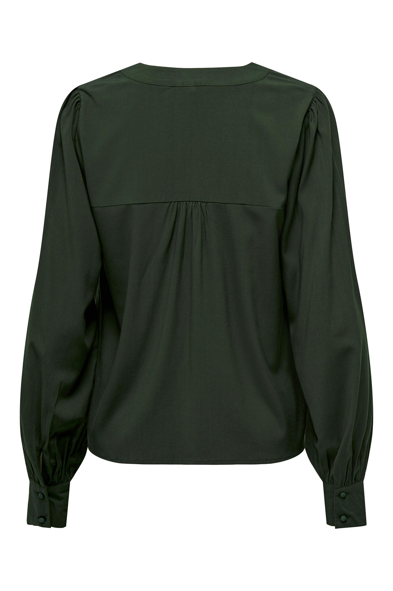 Blusa de manga comprida com decote em V