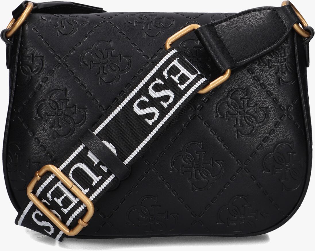 GUESS zwarte guess schoudertas power play mini sling