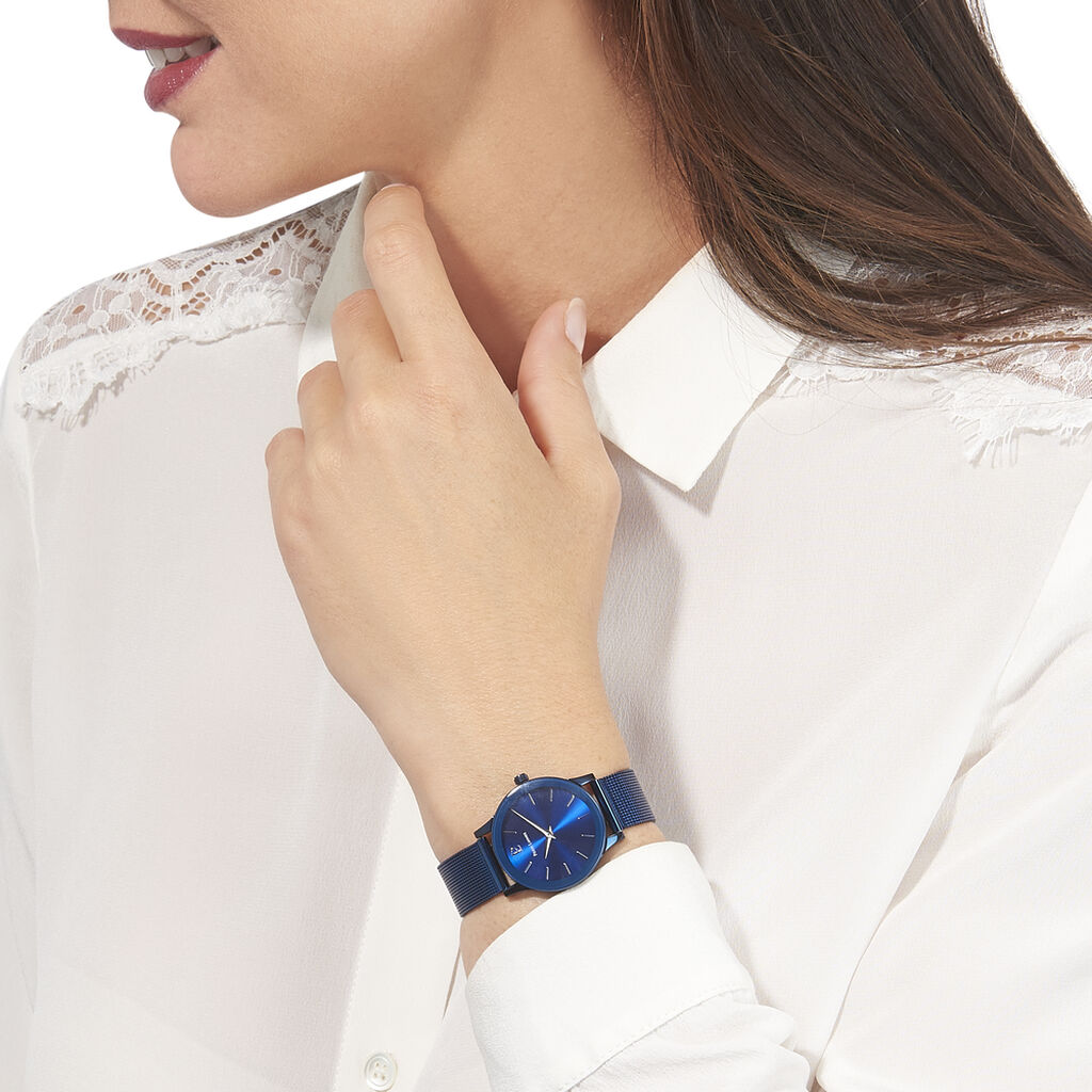 Montre Pierre Lannier Week End Ligne Pure Bleu