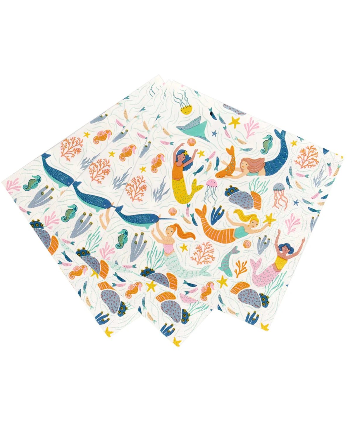 Servietten MAKE WAVES (33cm) 20er-Set in bunt
