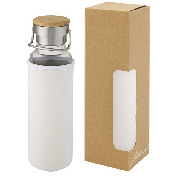 EgotierPro 100696 - Bouteille Thor 660 ml en verre avec manchon en neoprene