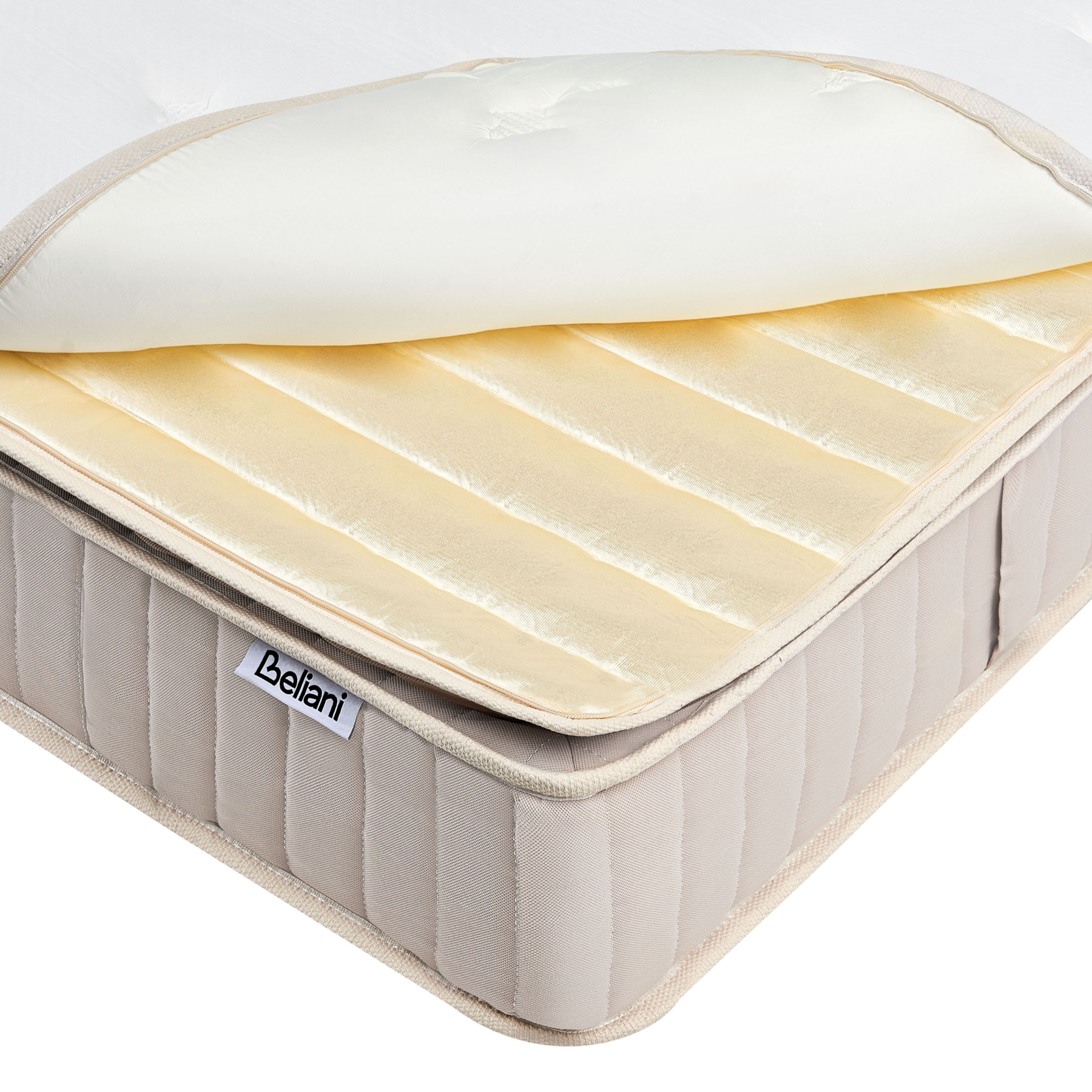 Beliani-DAYDREAM-Pocketveringmatras medium-Wit-140 x 200 cm-Polyester